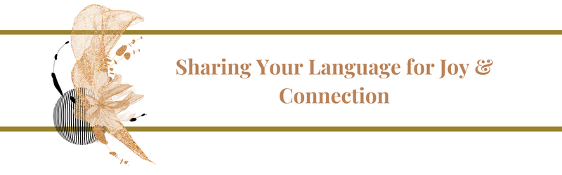 Sharing your language for fun and connection image